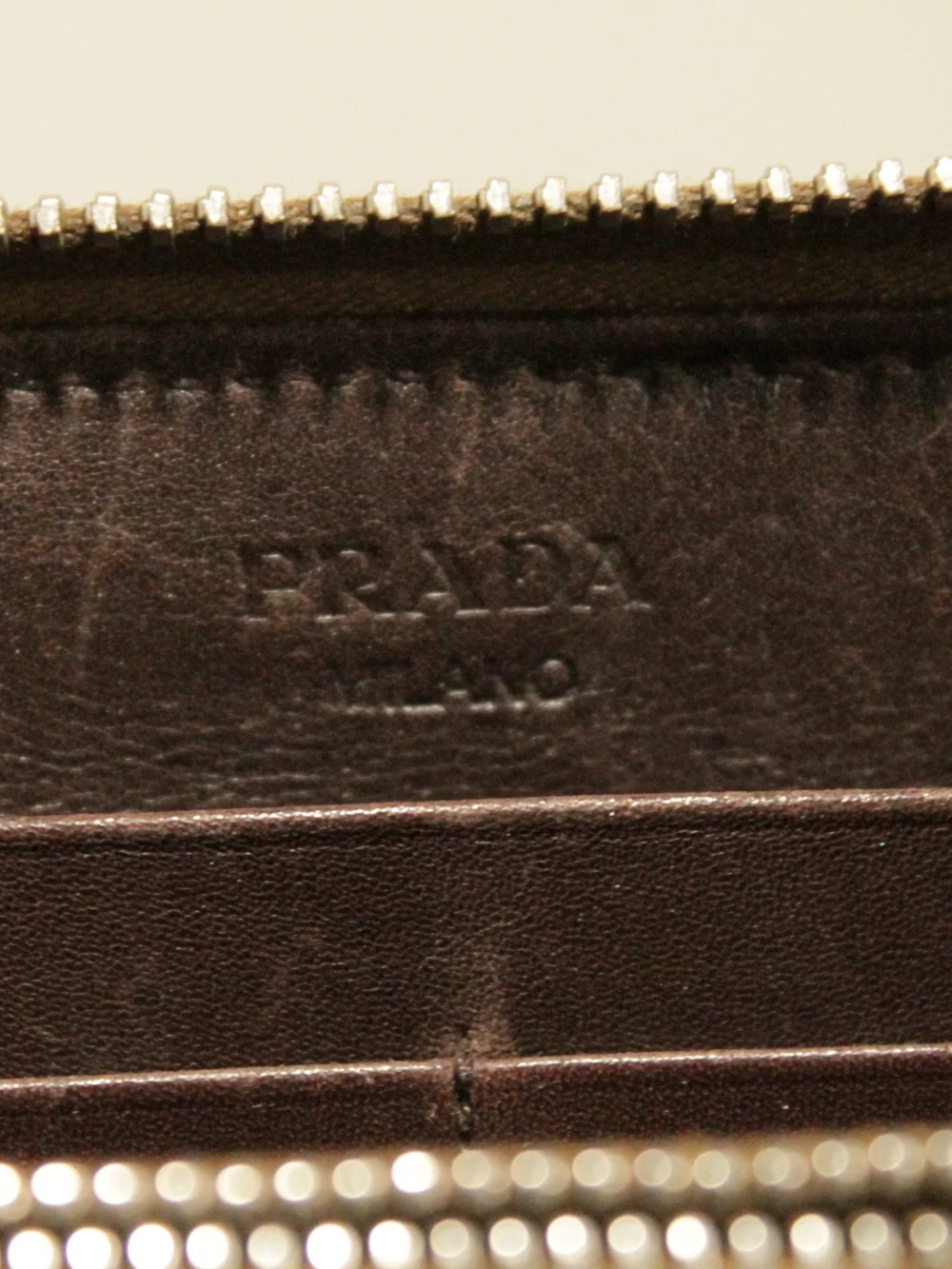 Prada Brown Canvas Wallet